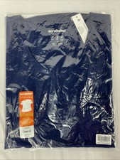 Scrubstar Women's Indigo Scrub Top Size Large Work Wear V-Neck New With Tags