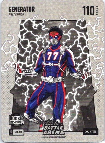 2026 Bo Jackson Battle Arena Generator Silver Battle Foil VJ Edgecombe RC Steel
