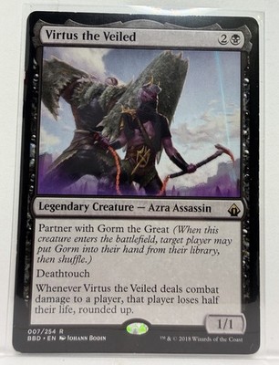 Wizards Virtus the Veiled Regular BBD Rare Legendary 007/254 EN 2018