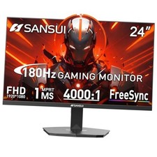 Gaming Monitor 180Hz, FHD 1080P 1ms 110 24 Inch FHD 200Hz IPS Gaming Monitor