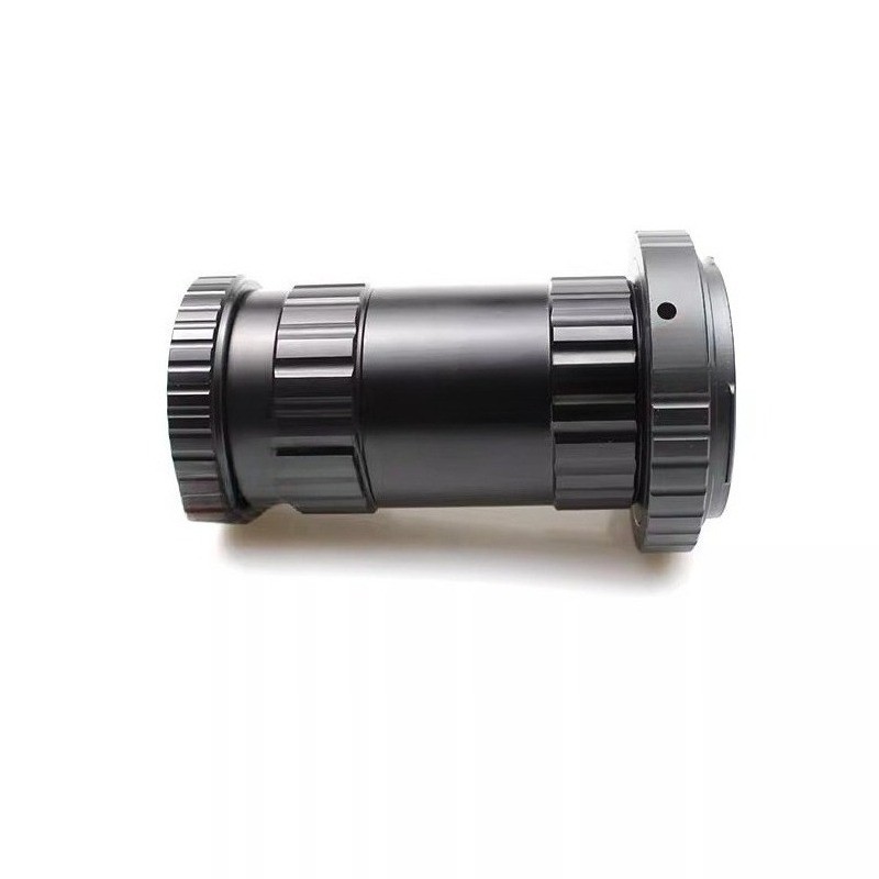 Astronomical Telescope Connected To DSLR Camera Mount Sleeve Accessory