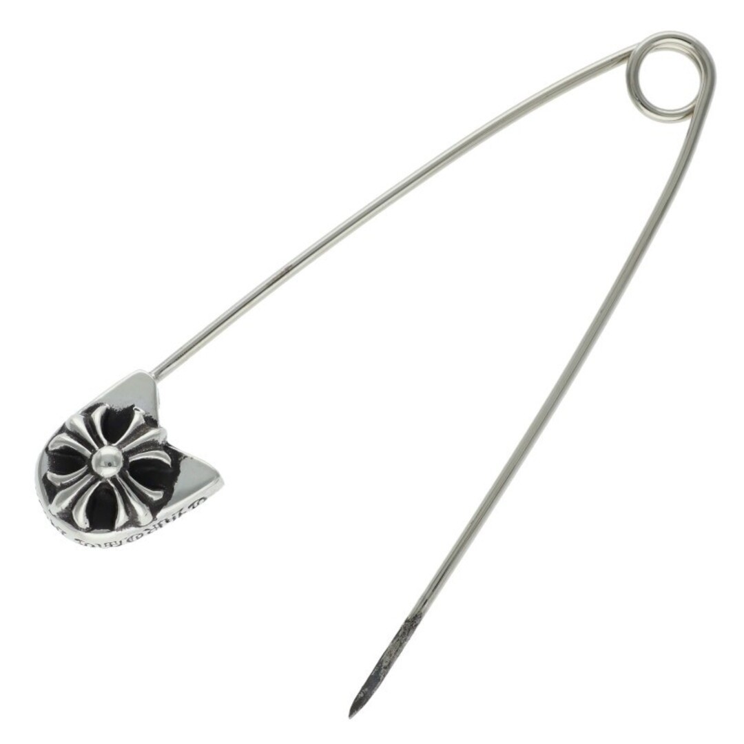 Chrome Hearts SAFETY PIN LG large Silver Necklace Top Men's Used 31bafc1bfceeb48 thumbnail 4