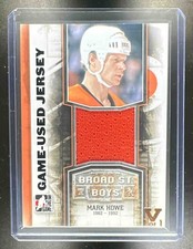 2011-12 In The Game Broad Street Boys Mark Howe Used Jersey MEM Vault 1/1 SP