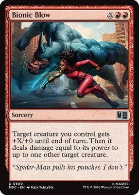 2026 Magic: The Gathering: MSC - Bionic Blow (#680, Foil, Uncommon, Near Mint)