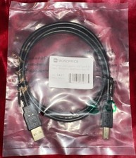 2PCS Monoprice USB A to USB B 2.0 Cable 28/24AWG Gold Plated Black 3Ft