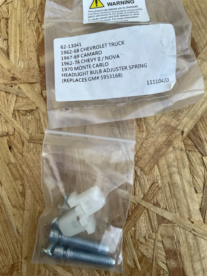 Par de resortes/clips faros Chevrolet C10 1962-1980 Foto 4 de 4