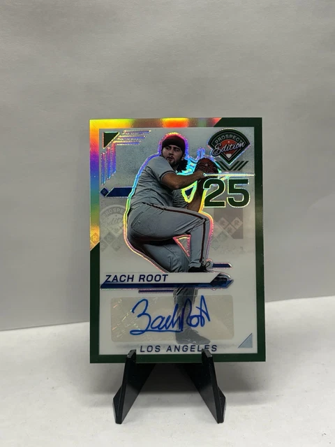 2025 Panini Prospect Edition- Zach Root- Green Holo- Autograph