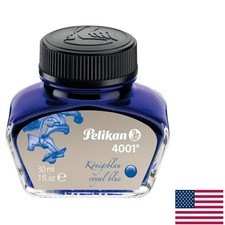 4001 Pelikan Royal Blue Ink for Fountain Pens - 30ml Bottle of Quality