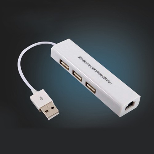 USB To RJ45 Hub 480Mbps High Speed PVC Copper Widely Compatible USB To Ether NEW - Afbeelding 5 van 12
