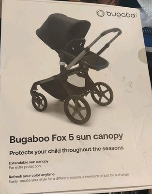 Bugaboo Fox 5 Sun Canopy Replacement/Upgrade, Desert Taupe New Open Box