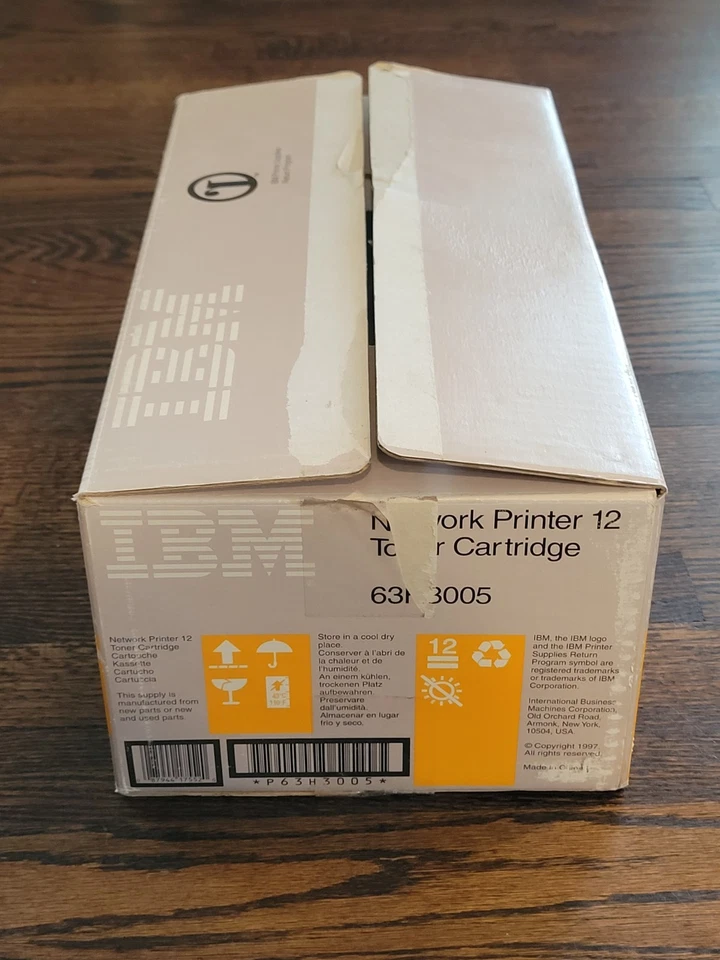 IBM Genuine OEM Network Printer 12 Toner Cartridge 63H3005 Printer Ink - NEW  - Image 3 of 4
