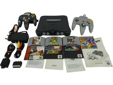 Nintendo 64 Console Bundle with 2 Controllers and 3 Games Tested N64