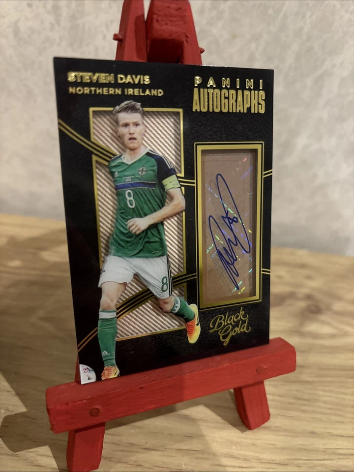 2016-17 Panini Black Gold Autographs Steven Davis Auto Northern Ireland #A-SD - Image 2 of 4