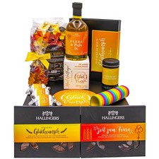 Feinkost Glückwunsch-Geschenk-Set XXL "Herzlichen Glückwunsch" Hallingers DE