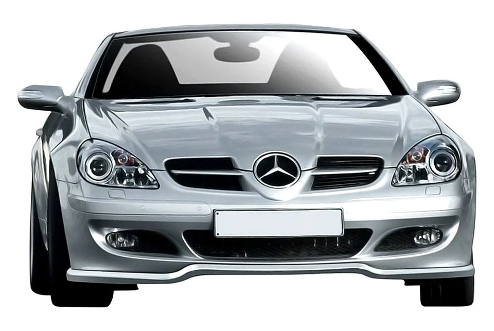 For Mercedes-Benz SLK280 06-08 Front Bumper Lip Under Air Dam Spoiler L-Sport Foto 2 de 4