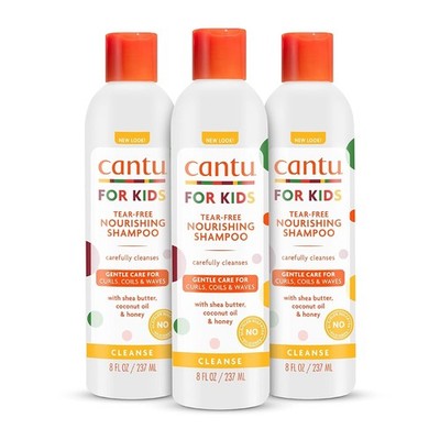 Cantu Kids Tear Free Shampoo Shea Butter 8oz 3 Pack Gentle Hair Care