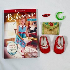 18" American Girl Doll Kit Kittredge BeForever Meet Accessories Shoes/Purse/Book