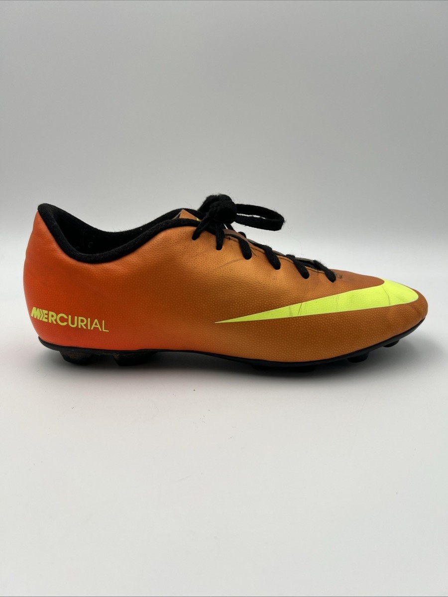 Nike Soccer Shoes Mercurial Vapor 573871-778 Size 6y Sunset