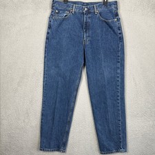 Levis 550 Jeans Mens 36X32 Blue Relaxed Fit Straight Leg Red Tab Denim Pants EUC