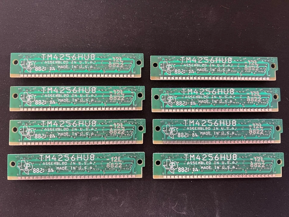 256K 30 PIN Non Parity SIMM RAM 120 - 150ns Apple / IBM Lot of 8 RAM / Memory - Image 4 of 4