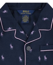 NWT 4 Polo Ralph Lauren Little Girls Woven Long Sleeve Pajama