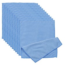 12 Pcs 7.87" x 7.87" Glasses Cleaning Cloth Microfiber Eyeglasses Cloth Blue
