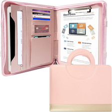 Cartella Portadocumenti Con Cerniera,A4 Organizer per Documenti Con Porta Tablet