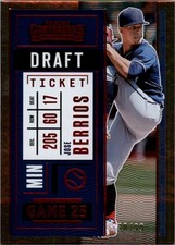 2020 Panini Contenders Draft Ticket Red #39 Jose Berrios /99 - BB