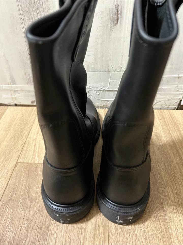Botas Red Wing Pecos Talla 9.5 D Negras Sin Cordones Cuero 1125 Western Work Hechas en EE. UU. Foto 3 de 4