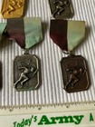 7 Vintage Early 1960s Amateur Bronze Relay/Track Ribbons + Medals — photo 5