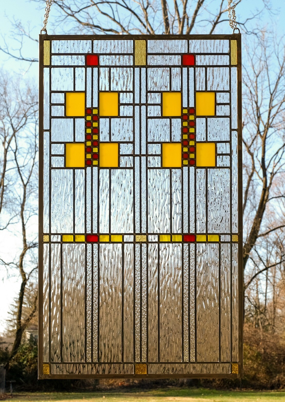 20" x 34" Glass Mission Style Window Panel eBay