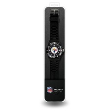 Pittsburgh Steelers  Licensed Football Team Men's Black Sparo Spirit Watch