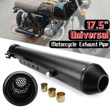 45mm Universal Motorrad Auspuffrohr Endschalldämpfer Slip On für Abgasrohre Neu
