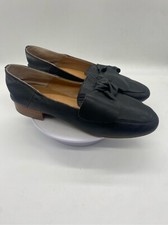 Franco Sarto Leather Slip On Bow Loafers, Size 7