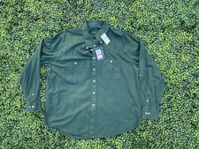 Classic Izod LS Button Shirt Size: 2XL New - Hunter Green