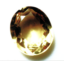 NICE 14 x 11.5 X 6.75 mm OVAL CUT 6.27cts GOLDEN YELLOW CITRINE BRAZIL VS GRADE