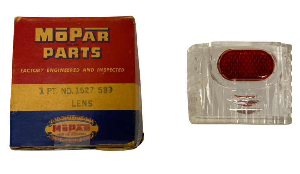 Lámpara de respaldo Plymouth Cambridge Cranbrook 1953 luz lente transparente 1527589 nuevo en stock Foto 2 de 4