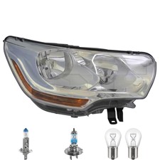 Scheinwerfer rechts inkl. OSRAM Lampen H7 H1 mit LWR Motor für Citroën C4 II B7