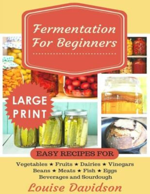Fermentation For Beginners ***Large Print Edition***: Easy Recipes For Vege...