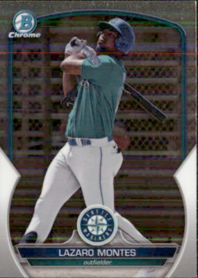 2023 Bowman Chrome Lazaro Montes Prospect Seattle Mariners #BCP-233