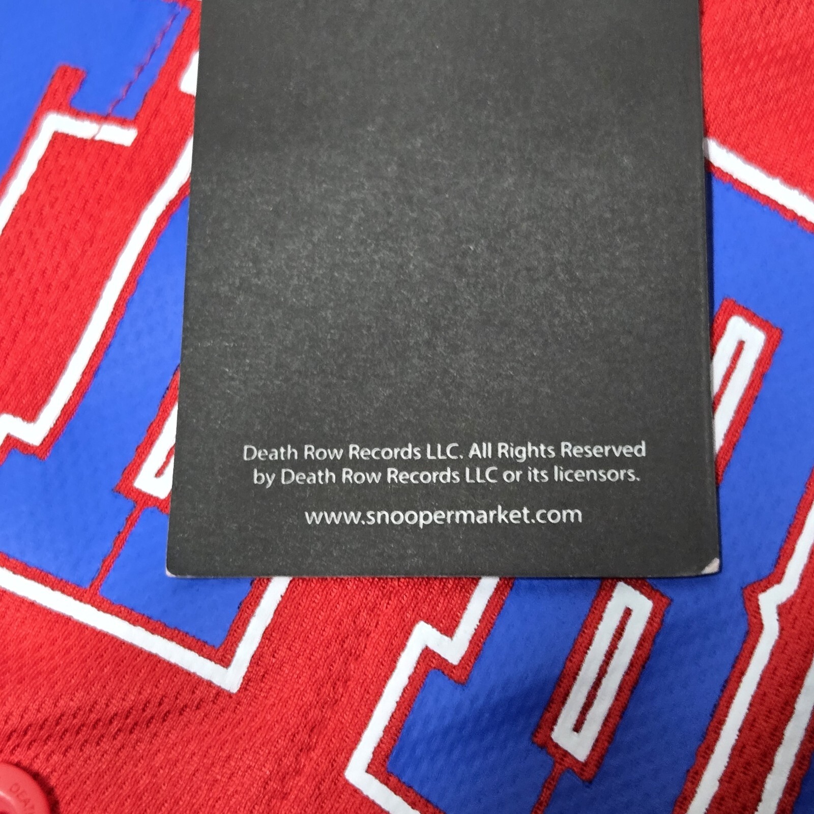 FILA Maglia da baseball nera Death Row Records maglia 4XL Snoop Dogg Y2K retrò 2Pac