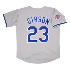 Kirk Gibson Los Angeles Dodgers 1988 World Series Grey Road Jersey Men's (S-3XL)