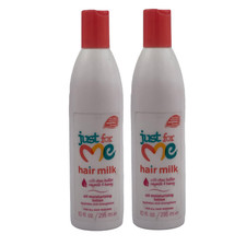 2 Pack Just for Me Hair Milk Oil Moisturizing Lotion 10 oz Shea Soymilk Honey