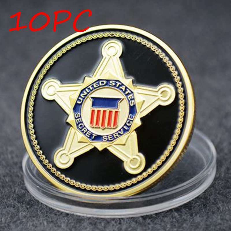 10PC Secret Service Presidential Challenge Coin