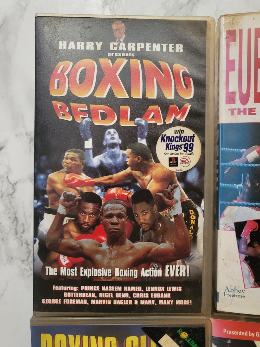 Vintage Boxing VHS Tapes Eubank V Benn Knockout Kings PS1 Flyers