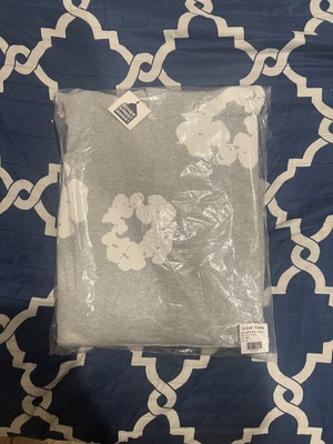 Denim Tears Cotton Wreath Grey Hoodie Size M