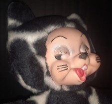 Vintage rare Rushton Rubber Face Cat/skunk