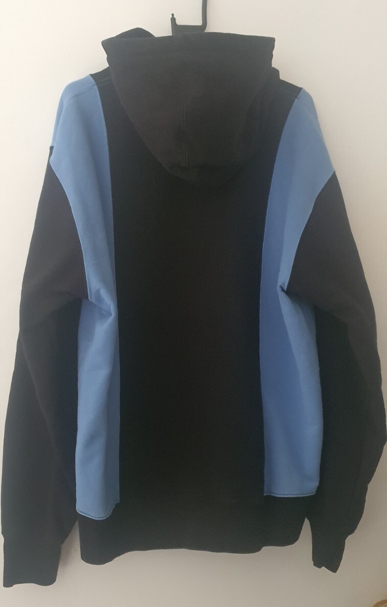 FW19 Supreme Paneled Arc Logo Hooded Sweatshirt black hoodie