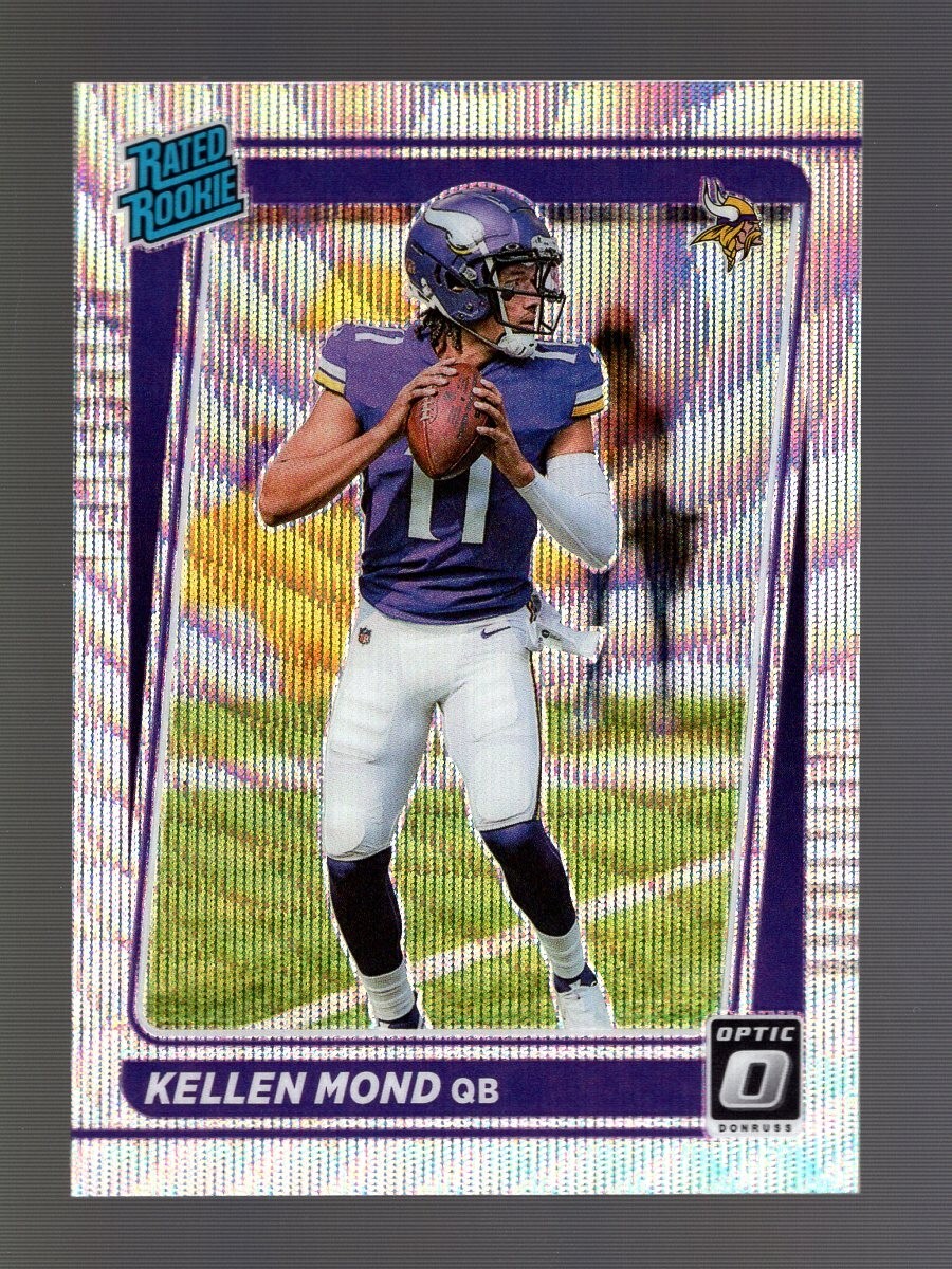 2021 OPTIC PREMIUM BOX SET WAVE PRIZM #221 KELLEN MOND RC /299 VIKINGS QTY