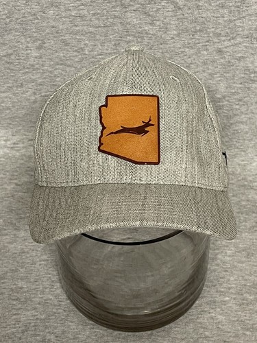 Gray FlexFit Branded Bills Arizona Deer 